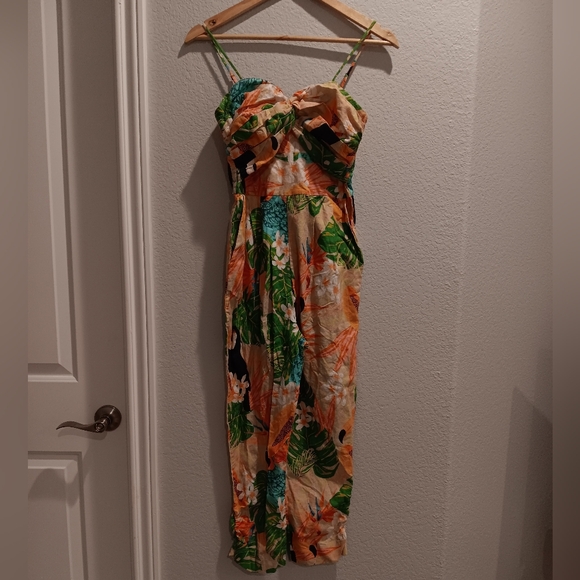 Farm Rio Beach Palm jumpsuit - Picture 2 of 7